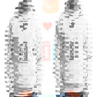 I Love Englandの象徴的なランドマークデザイン。 長袖tシャツ パーカー - Kawaiitshirt