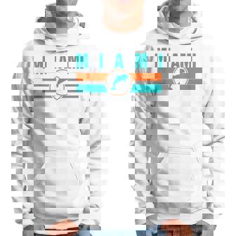 Mia マイアミ ローカルスタンダード Mia レトロ ドルフィン マイアミ Fl クラシック パーカー - Kawaiitshirt