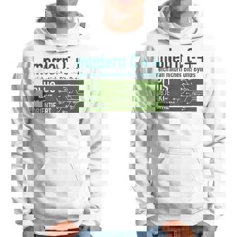 Modern C リッチなナチュラルビットとバイトプログラミング パーカー - Kawaiitshirt
