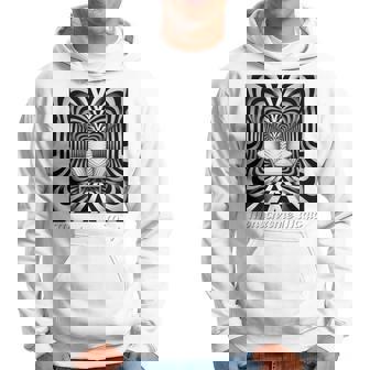 Monochrome Magic 幾何学トリックアート 長袖tシャツ パーカー - Kawaiitshirt