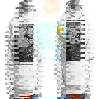 Mothman Cryptid Cryptozoology 星月夜 ゴッホ絵画 パーカー - Kawaiitshirt