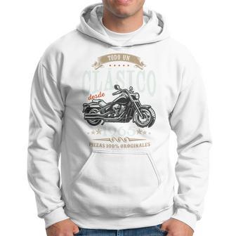 Nacido En 1965 60 Años Cumpleaños Moto Biker Hombre Motero Manga Larga Sudadera - Regaloses