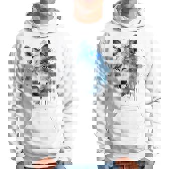 Obra De Arte De Mariposa De Lobo Animal Motif Wolf Sudadera - Regaloses