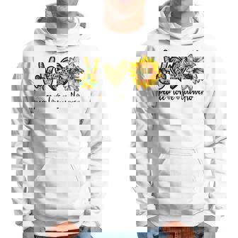 Peace Love サンシャイン ヒッピー ひまわり ヒマワリ 恋人へのギフト パーカー - Kawaiitshirt