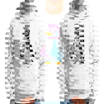Punkuin 面白い パンクロック パンクロック ペンギン 長袖tシャツ パーカー - Kawaiitshirt