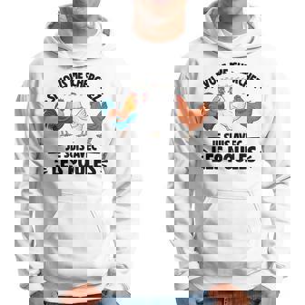 Sious Me Cherchez Jeuis Avec Les Poules Drôle Fermier Sweat à capuche - Cadeauxyz