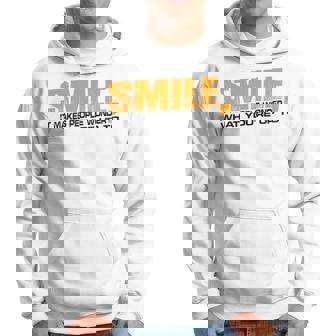 Smile It Makes People Wonder What You're Up To パーカー - Kawaiitshirt