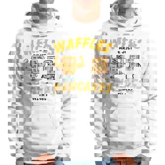 Waffles Are Just Pancakes With Abs Breakfast ワッフル愛好家 パーカー - Kawaiitshirt