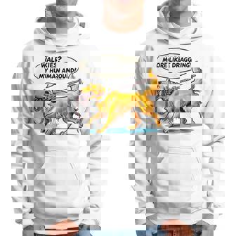 Walkies 犬の散歩 ゴールデンレトリバー 面白い犬好きデザイン パーカー - Kawaiitshirt