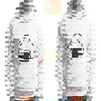 「パン-おにぎり」おもしろ 筆文字 服裏側 面白い文字入り 長袖tシャツ パーカー - Kawaiitshirt