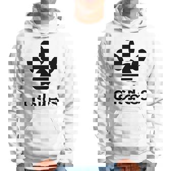 【バックプリント・背中側】Asides アシデス 足です。肉球です。【変なtシャツ屋】スポーツ ブランド パロディ 面白 長袖tシャツ パーカー - Kawaiitshirt