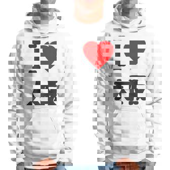 【バックプリント・背中側】アイラブ・大阪（I Love ハート）Big 大きな文字 ジモtティ 地元愛 グッズ 面白 パーカー - Kawaiitshirt