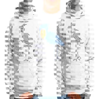 【バックプリント・背中側】ハシビロコウさん 『セルフィー』鳥【どうぶつフレンズ 】動物園 ゆるくて かわいい イラスト パーカー - Kawaiitshirt