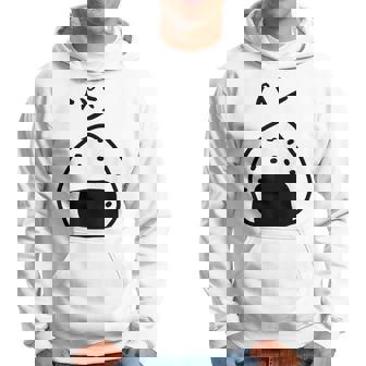 【パン】おにぎり、ご飯、白米、面白い、かわいい、受けターゲット、笑う、面白い パーカー - Kawaiitshirt