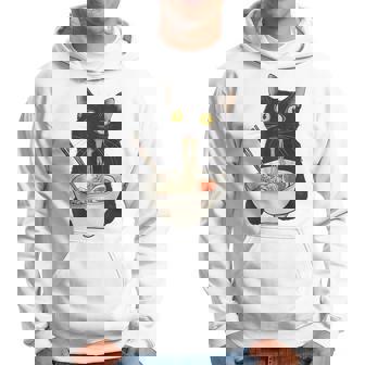 おもしろ猫 食べる 麺 ラーメン 日本猫 食べる 麺 パーカー - Kawaiitshirt