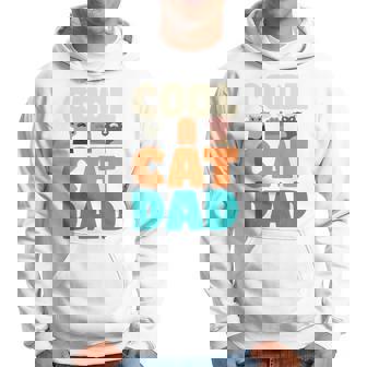 かっこいい猫お父さん面白い猫好きの男性 長袖tシャツ パーカー - Kawaiitshirt