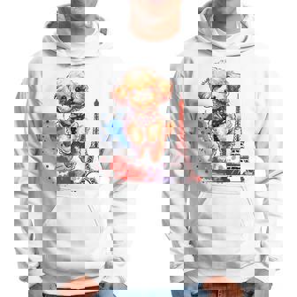 かわいい フランス パリ エッフェル塔 トイプードル パリ ジャンプ 子犬 パーカー - Kawaiitshirt