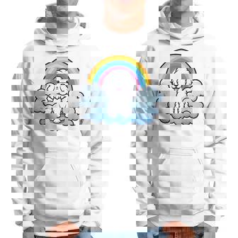 かわいいボロネーゼ犬 レインボークラウド カラフル カワイイ 子犬好き パーカー - Kawaiitshirt