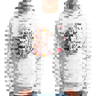 かわいい牛 ただの牛を愛する少女 長袖tシャツ パーカー - Kawaiitshirt