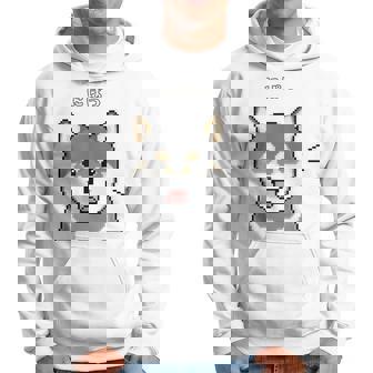 にぱっと笑う黒柴 柴犬のドット絵 パーカー - Kawaiitshirt