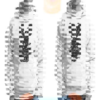 ひげバニーフェイス サングラス付き イースターデー 2024 男性 男の子 子供 パーカー - Kawaiitshirt