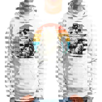 わがままボディ 猫 ねこ 太ったねこ ぽっちゃり ねこ好き かわいい おもしろ 面白い おもろい 手書き レトロ 長袖tシャツ パーカー - Kawaiitshirt