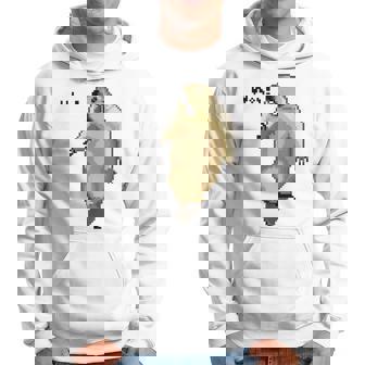 アニマルプリント 驚いたマーモット ドット絵 ピクセルアート 面白い 動物 ミーム パーカー - Kawaiitshirt