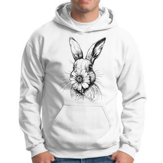 ウッドランド バニー コテージコア 花 春 素朴なイースター パーカー - Kawaiitshirt