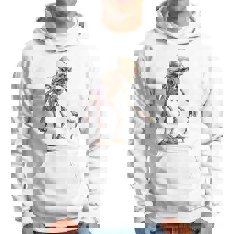 エイリアン スケルトン クリーチャー 松葉杖 スティック パーカー - Kawaiitshirt