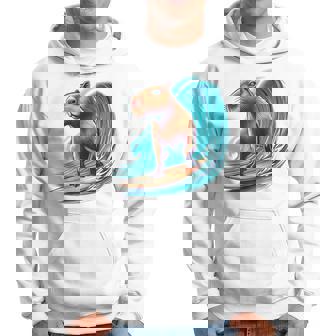 カッコイイ カピバラ サーファー サーフボード サーフィン メンズ レディース キッズ キャピー パーカー - Kawaiitshirt