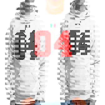 カレッジ 04 ナンバー スタイル ヴィンテージ イタリア国旗 パーカー - Kawaiitshirt