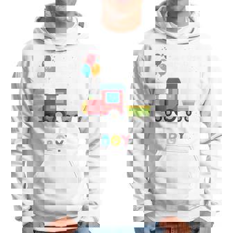 キッズ かっこいいチュー 3歳バースデーボーイ可愛い電車好き パーカー - Kawaiitshirt