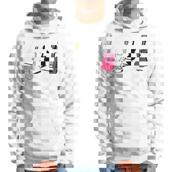 ギターの影を作る猫デザイン パーカー - Kawaiitshirt