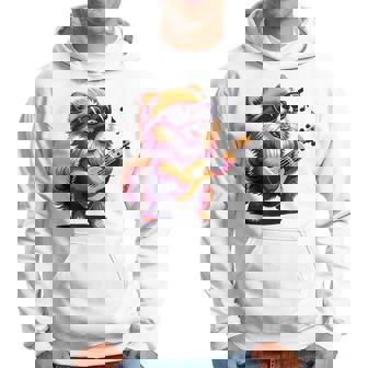 ギターを弾く犬 ポメラニアン 面白い パーカー - Kawaiitshirt