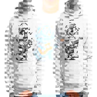ギターを弾く犬 マルチーズプードル 面白い落書き パーカー - Kawaiitshirt