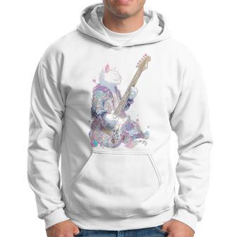 ギターを弾く猫 ネコ おもしろ かわいい ロック おしゃれ パーカー - Kawaiitshirt