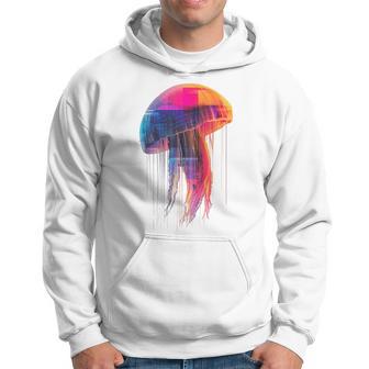クラゲ 幾何学模様 動物 抽象 カラフル アート クラゲ パーカー - Kawaiitshirt