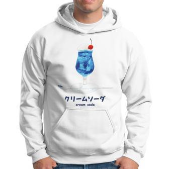 クリームソーダ イラスト 綺麗 水彩 簡単 かわいい おしゃれ 喫茶店 昭和 レトロ パーカー - Kawaiitshirt