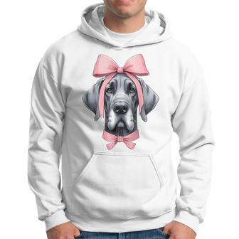コケットボウ グレートデーン 犬 ママ ピンクリボン キュート 母の日 パーカー - Kawaiitshirt