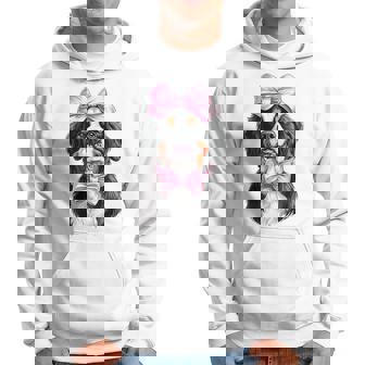 コケットボウ バーニーズマウンテンドッグ ママピンクリボンガール パーカー - Kawaiitshirt