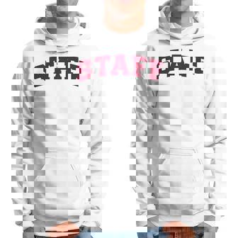 スタッフ スタッフ ギフト イベント 従業員代表チーム バックプリント レッド パーカー - Kawaiitshirt