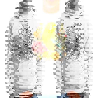 セキセイインコ 鳥 ママ セキセイインコ オウム ヴィンテージフラワー パーカー - Kawaiitshirt
