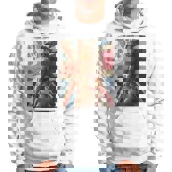 セクシーガールグラフィックtシャツ 「ホットピンナップガール&イギリスの旗」 長袖tシャツ パーカー - Kawaiitshirt