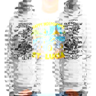 セントルシア 独立 モンスタートラックフラッグ キッズ ガールズ ティーン パーカー - Kawaiitshirt