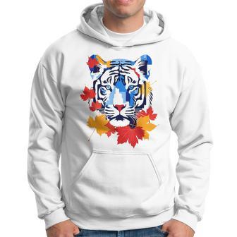 タイガー 動物 自然 動物園 抽象芸術 顔 虎 パーカー - Kawaiitshirt