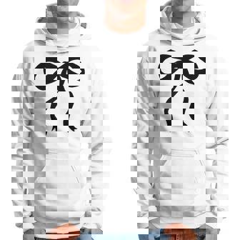 タンサンドベージュにかわいいブラックリボンリボンの美的 パーカー - Kawaiitshirt