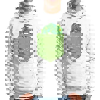 トロピカル アニマル トカゲ 爬虫類ラバー ポケット カメレオン パーカー - Kawaiitshirt