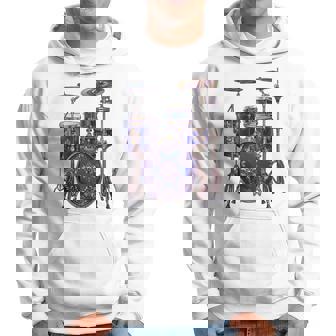 ドラム ドラマー ドラミング ドラム 長袖tシャツ パーカー - Kawaiitshirt