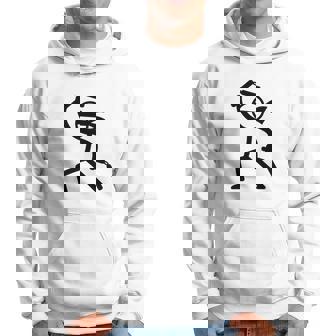 ヌンチャク棒人間クリップアートグラフィック 長袖tシャツ パーカー - Kawaiitshirt