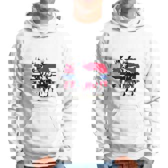 ノルウェー デザイン ヘラジカ ノルウェー国旗 自然 服装 北欧 長袖tシャツ パーカー - Kawaiitshirt